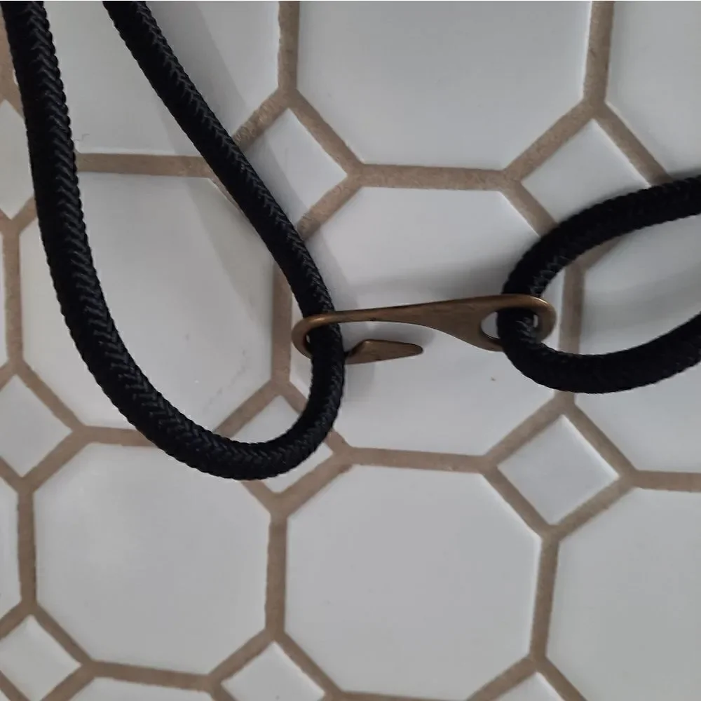 Hammered Brass and Wooden Belt